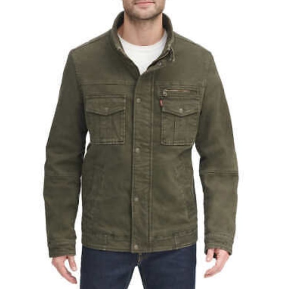 Levi's Men Cotton Twill Utility Zip Front Jacket - Picture 2 of 8